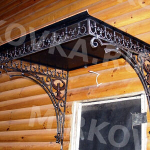 Кованый козырек КК-6