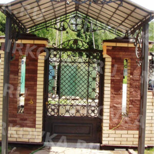 Кованый козырек КК-5