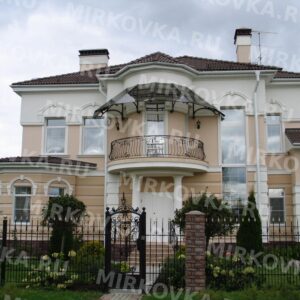 Кованый козырек для балкона КК-27