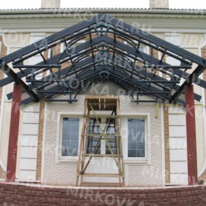 Кованый козырек КК-21